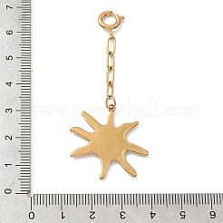 304 Stainless Steel Sun Pendant Decorations&nbsp;STAS-K308-06G