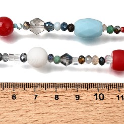 Electroplate Mixed Styles Glass Beads Strands&nbsp;GL-CBA07C4-01