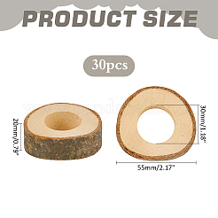 30Pcs Wood Napkin Rings&nbsp;AJEW-PH0011-95