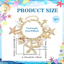 Trendy Shell Charm Bracelets&nbsp;BJEW-PH0002-01