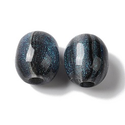 Resin Glitter European Beads&nbsp;RESI-G066-02