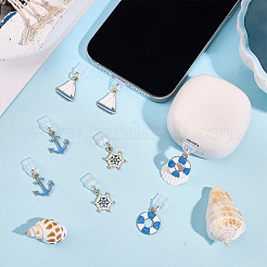 8 Pcs 4 Style Plastic Mobile Dustproof Plugs&nbsp;HJEW-HY00134