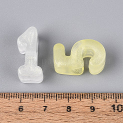 Luminous Frosted Transparent Acrylic Beads&nbsp;TACR-T029-21M