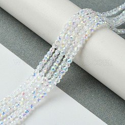 Electroplated Glass Beads Strands&nbsp;LS-EGLA-P055-01A-AB01