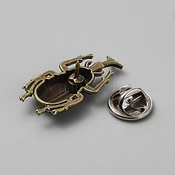 Alloy Lapel Pin Backs for Backpack Clothes&nbsp;JEWB-CJC0017-003B-AB