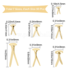 350Pcs 7 Styles Iron Brads&nbsp;IFIN-GF0001-29G