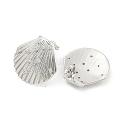 Rack Plating Brass Micro Pave Cubic Zirconia Stud Earring&nbsp;EJEW-C102-35P-01