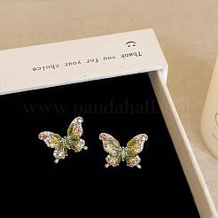 Alloy Rhinestone Stud Earrings for Women&nbsp;WGFE4A9-01