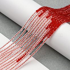 Transparent Gradient Color Glass Beads Strands&nbsp;LS-GLAA-H021-01A-37