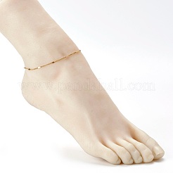 PVD Vacuum Plating 304 Stainless Steel Figaro Chain Anklets&nbsp;AJEW-AN00438