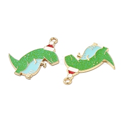 Christmas Alloy Enamel Pendants&nbsp;ENAM-K069-21G-G