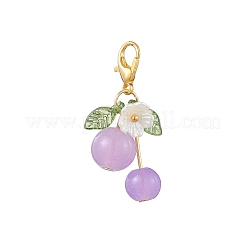 6Pcs Glass & Acrylic Pendant Decorations&nbsp;HJEW-JM04594