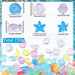150G Mixed Shape Transparent Plastic Beads&nbsp;FIND-SC0011-72
