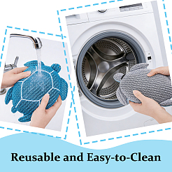 Polyester & PP Cotton Turtle Bathtub Water Cleaner&nbsp;AJEW-WH0816-628