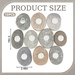 10Pcs Decorative River Pebbles for Aquarium Fish Tank&nbsp;G-GO0001-77