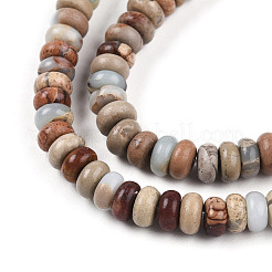 Natural Aqua Terra Jasper Beads Strands&nbsp;G-T140-71B