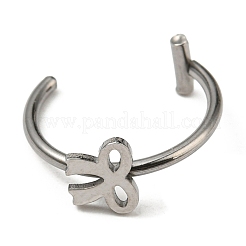 Non-Tarnish 304 Stainless Steel Eyebrow Ring&nbsp;AJEW-H140-03P