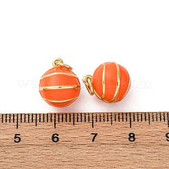 Brass Enamel Charms&nbsp;KK-Q098-01G