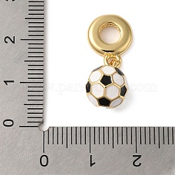 Rack Plating Brass Enamel European Dangle Charms&nbsp;KK-P279-50B-G