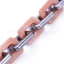 Handmade Acrylic Cable Chains&nbsp;AJEW-JB00673-06