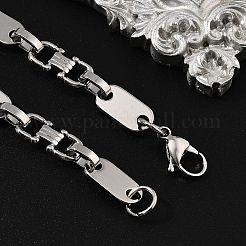 304 Stainless Steel Oval Link Chain Bracelets for Women Men&nbsp;BJEW-A033-04P