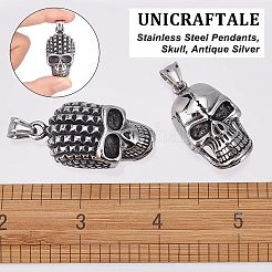 3Pcs 3 Style 304 Stainless Steel Pendants&nbsp;STAS-UN0037-56