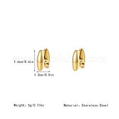 Geometric Square 304 Stainless Steel Hoop Earrings for Women&nbsp;AB5597
