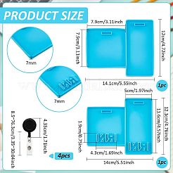 2Pcs Silicone DIY Student ID Badge Molds&nbsp;DIY-BC0015-35