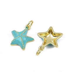 Brass Enamel Pendants&nbsp;KK-I358-001G-B01