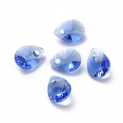 Glass Rhinestone Charms&nbsp;X-RGLA-L021-B-M