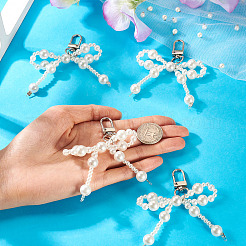 4Pcs ABS Plastic Imitation Pearl Pendant Decorations&nbsp;AJEW-TA0002-26