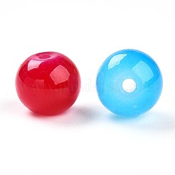 Baking Paint Imitation Jade Glass Beads&nbsp;X1-DGLA-Q021-8mm-M