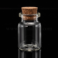 Glass Wishing Bottle Bead Containers&nbsp;CON-Q012