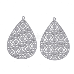 430 Stainless Steel Filigree Pendants&nbsp;X-STAS-S108-25A-01