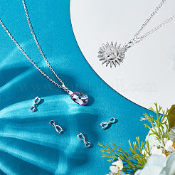 6Pcs 925 Sterling Silver Pendants&nbsp;STER-BBC0006-36B