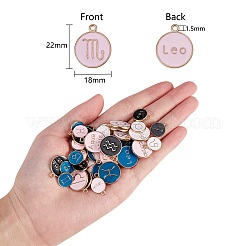 Alloy Enamel Pendants&nbsp;ENAM-SZ0001-14LG-RS
