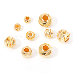 160Pcs 4 Style Corrugated Beads&nbsp;KK-BC0007-51
