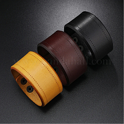 Flat Sided Cowhide Leather Cord Bracelets&nbsp;BJEW-WH20007-09C