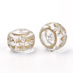 Plating Transparent Acrylic Beads&nbsp;PACR-Q115-58