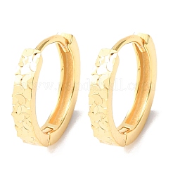 925 Sterling Silver Textured Hoop Earrings for Women&nbsp;EJEW-K317-05G