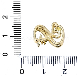 Brass Micro Pave Clear Cubic Zirconia Beads&nbsp;CU-CBAEEA8-24G