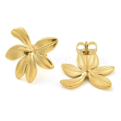 Ion Plating(IP) 304 Stainless Steel Stud Earrings for Women&nbsp;EJEW-S227-31G