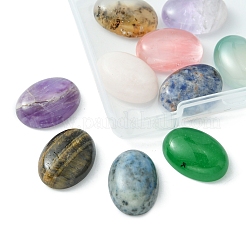 10Pcs Natural Mixed Gemstone Cabochons&nbsp;G-FS0005-68