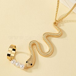 Zinc Alloy Snake Finger Ring Beacelets&nbsp;WG4BA54-01