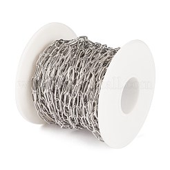 Tarnish Resistant 304 Stainless Steel Paperclip Chains&nbsp;CHS-F010-01D-P