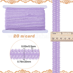 20M Polyester Stretch Frilly Edge Lace Ribbon&nbsp;OCOR-GF0003-37D