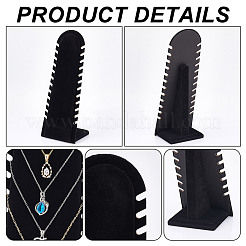 Wood Covered with Velvet Slant Back Necklace Display Stands&nbsp;EDIS-WH0016-059
