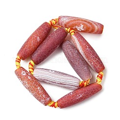 Natural Weathered Agate Beads Strands&nbsp;G-A311-B01-01