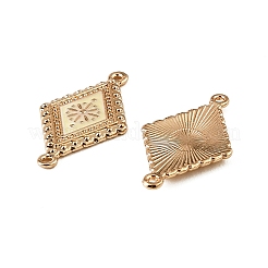 Alloy Textured Connector Charms&nbsp;AL-CBA75EE-12KCG