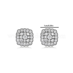 925 Sterling Silver Pave Moissanite Stud Earrings for Women&nbsp;CR3655